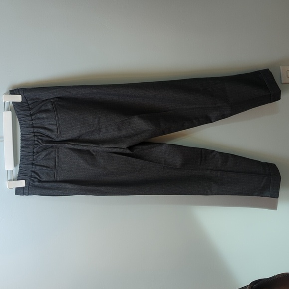R Label Women's High Waist Straight Leg Dress Pants Gray Size L Pin Stri… - Picture 9 of 11